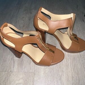 Michael Kors Brown Heeled Sandals